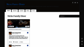 What Nicksfamily-diner.com website looked like in 2020 (4 years ago)