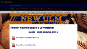 What Newulmlegionbaseball.org website looked like in 2020 (4 years ago)