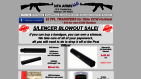 What Nfa-arms.com website looked like in 2020 (4 years ago)