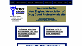 What Neadcp.org website looked like in 2020 (6 years ago)