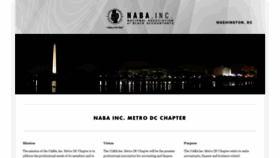 What Nabametrodc.org website looked like in 2020 (4 years ago)