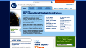 What Nsf-isr.org website looked like in 2020 (4 years ago)
