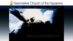 What Newmarketchurchofthenazarene.com website looked like in 2020 (4 years ago)