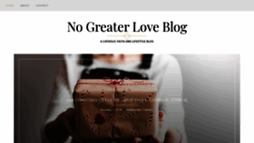 What Nogreaterloveblog.com website looked like in 2020 (4 years ago)