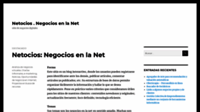 What Netocios.com website looked like in 2020 (4 years ago)