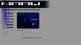 What Narwporscheservice.com website looked like in 2020 (4 years ago)