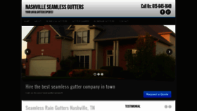 What Nashvilleseamlessgutters.com website looked like in 2020 (4 years ago)