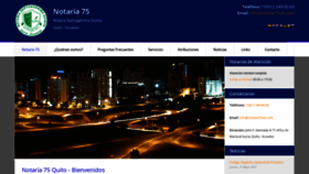 What Notaria75uio.com website looked like in 2020 (4 years ago)
