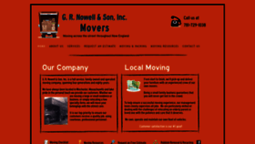 What Nowellmoving.com website looked like in 2020 (4 years ago)