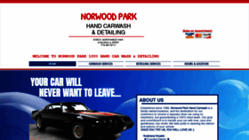 What Norwoodparkcarwash.com website looked like in 2020 (4 years ago)