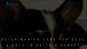 What Northdeltaanimalhospital.com website looked like in 2020 (4 years ago)