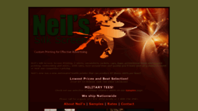 What Neilssilkscreen.com website looked like in 2020 (4 years ago)