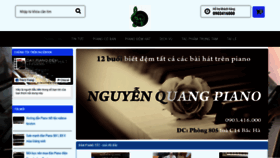 What Nguyenquangpiano.com website looked like in 2020 (4 years ago)