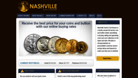 What Nashvillegoldandcoin.com website looked like in 2020 (4 years ago)