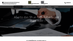 What Notarioporto.pt website looked like in 2020 (4 years ago)
