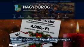 What Nagydorog.hu website looked like in 2020 (4 years ago)