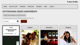 What Nottinghamgreenapartments.com website looked like in 2020 (4 years ago)