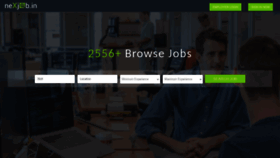 What Nexjob.in website looked like in 2020 (4 years ago)