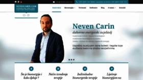 What Nevencarin.com website looked like in 2020 (4 years ago)