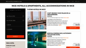 What Nice-hotels-france.com website looked like in 2020 (4 years ago)
