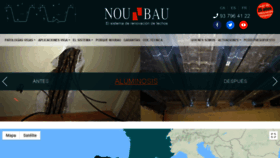 What Noubau.es website looked like in 2020 (4 years ago)