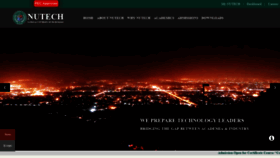 What Nutech.edu.pk website looked like in 2020 (5 years ago)