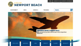 What Newportbeachca.gov website looked like in 2020 (5 years ago)