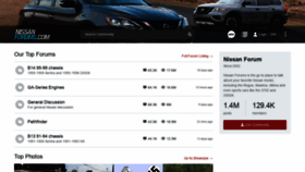 What Nissanforums.com website looked like in 2020 (4 years ago)