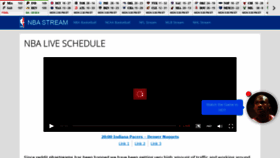 What Nbastream.tv website looked like in 2020 (6 years ago)
