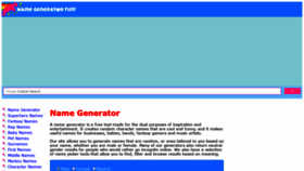 What Namegeneratorfun.com website looked like in 2020 (4 years ago)