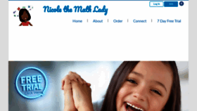 What Nicolethemathlady.com website looked like in 2020 (4 years ago)