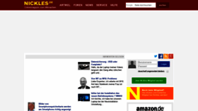 What Nickles.de website looked like in 2020 (4 years ago)