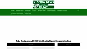 What Newsheadlines.com.ng website looked like in 2020 (4 years ago)