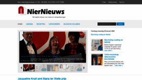 What Niernieuws.nl website looked like in 2020 (4 years ago)