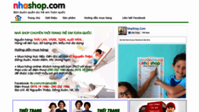 What Nhashop.com website looked like in 2020 (4 years ago)