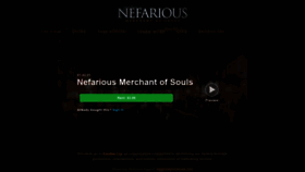 What Nefariousdocumentary.com website looked like in 2020 (4 years ago)