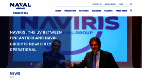 What Naval-group.com website looked like in 2020 (4 years ago)