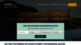 What Nodowncarinsurance.com website looked like in 2020 (4 years ago)