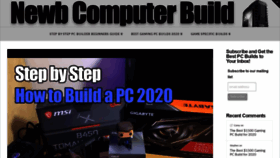 What Newbcomputerbuild.com website looked like in 2020 (4 years ago)