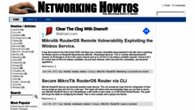 What Networkinghowtos.com website looked like in 2020 (4 years ago)