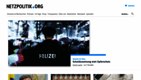 What Netzpolitik.org website looked like in 2020 (4 years ago)