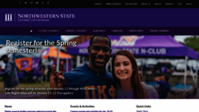 What Nsula.edu website looked like in 2020 (4 years ago)