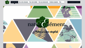 What Naturelement.fr website looked like in 2020 (4 years ago)