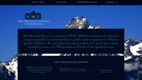 What Newmountainfinance.com website looked like in 2020 (4 years ago)