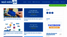 What Ngoloc.com website looked like in 2020 (4 years ago)