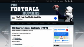 What Nfltraderumors.com website looked like in 2020 (4 years ago)