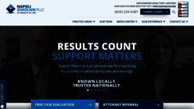 What Napolilaw.com website looked like in 2020 (4 years ago)