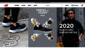 What Newbalancemexico.com website looked like in 2020 (5 years ago)