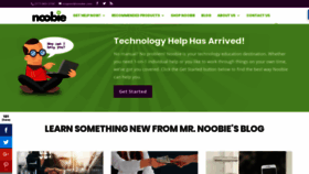 What Noobie.com website looked like in 2020 (4 years ago)