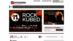 What Napovednik.com website looked like in 2020 (5 years ago)